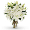 FLOWER - LILIES WHITE 5 STEMS